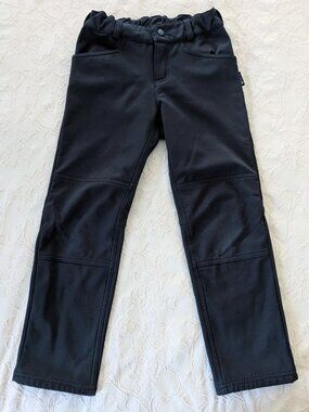 REIMA Black Mighty Softshell Pants | Black | Bottoms | 122 cm (6-7 Years)